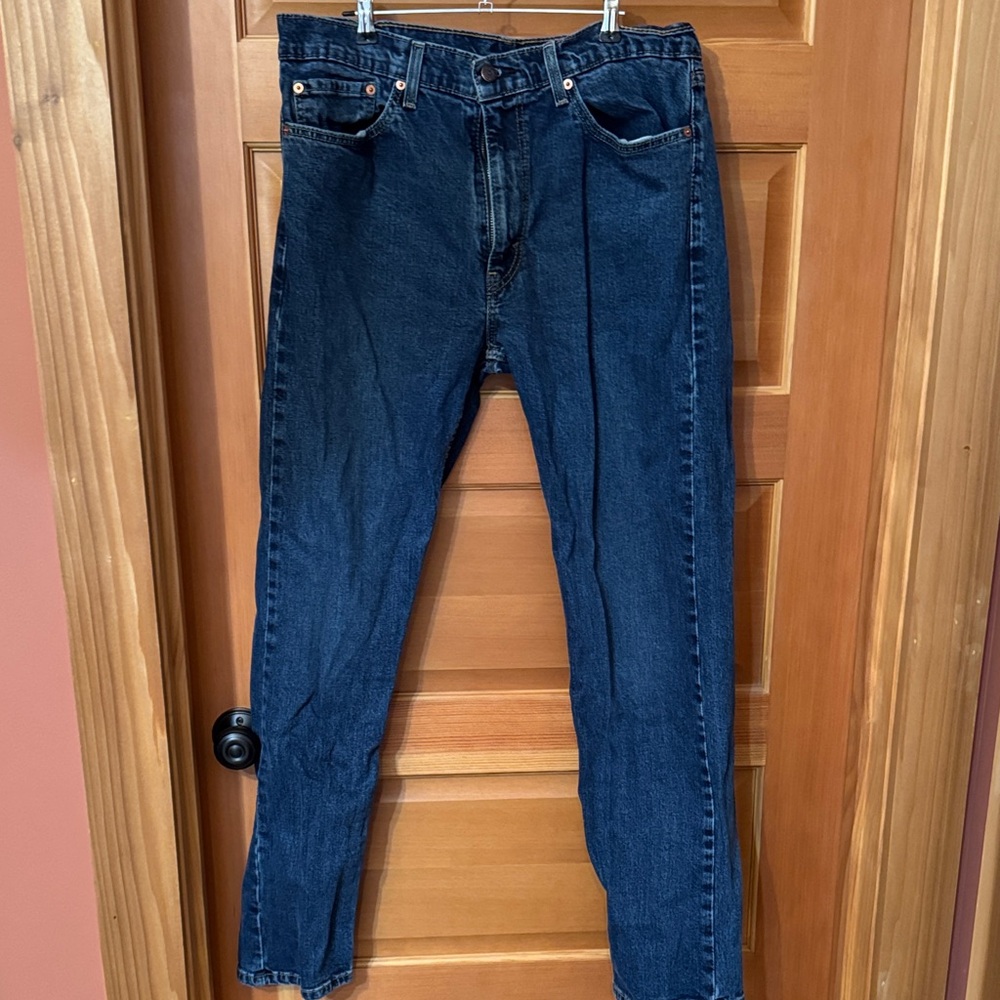 Levi's Dark Blue Straight Jeans